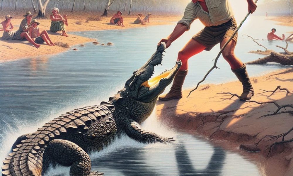 #TheTime an Australian Rescued a Crocodile