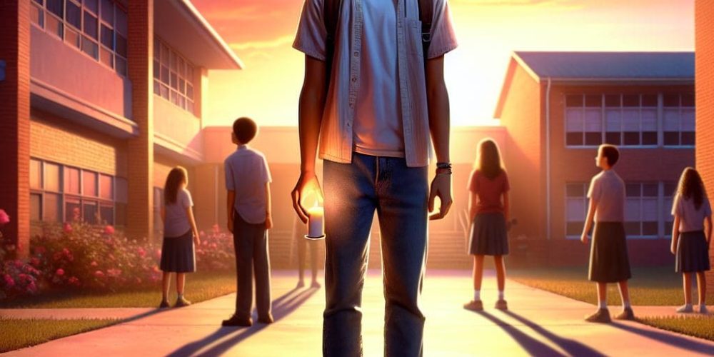 Teen vows to honor memory after senior prank results in teacher’s untimely passing.