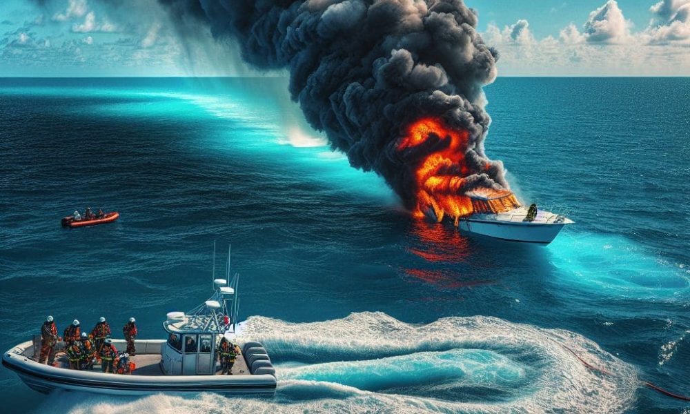 Nebraska Visitors Saved After Their Boat Ignites Near Miami Beach