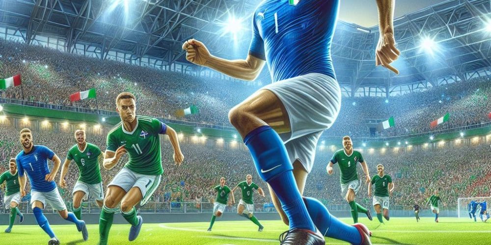 Tonali guides Italy to victory over Northern Ireland, advancing to the World Cup playoff final.
