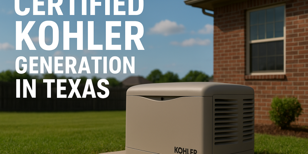 KOHLER Generator Installation in Texas | Certified Experts
