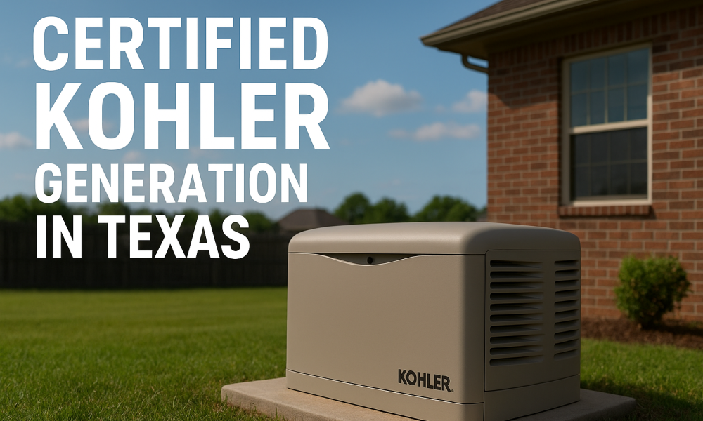 KOHLER Generator Installation in Texas | Certified Experts