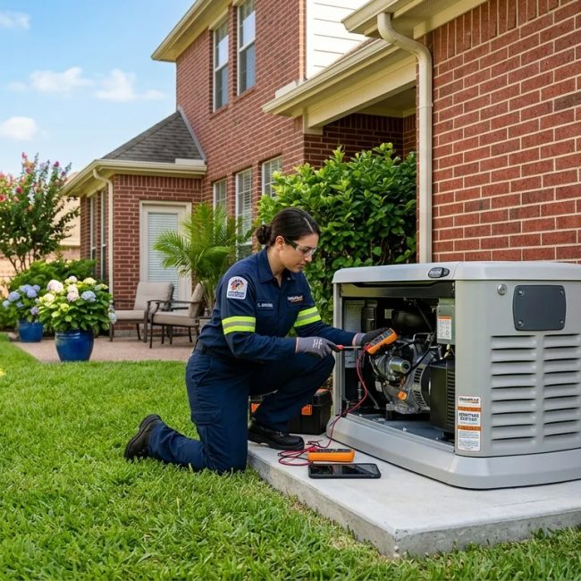Whole Home Generator Installation Houston